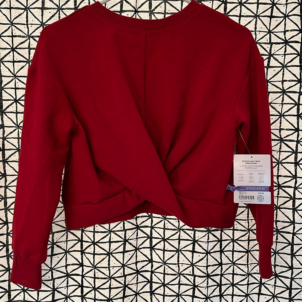 Athleta girl Retroplush Twist Sweatshirt